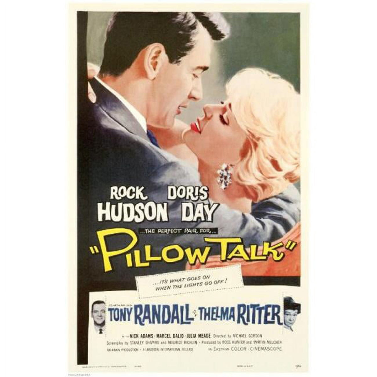 Pillow Talk Movie Poster in 11x17 size, showcasing classic cinema art.