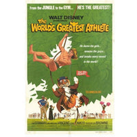 The World's Greatest Athlete Movie Poster Print - 27x40 inches, vibrant colors, perfect for sports fans.