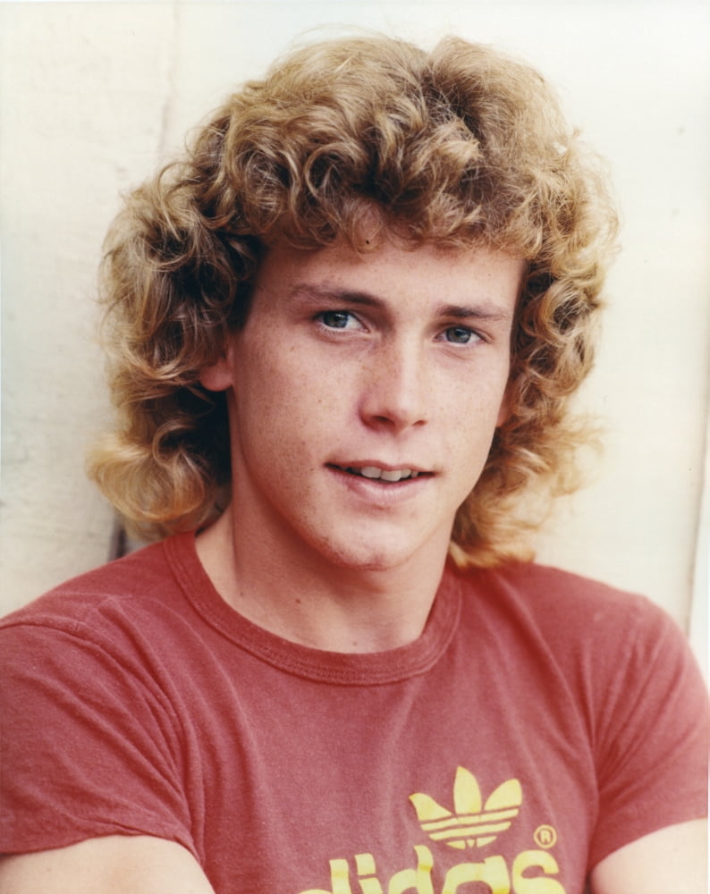 Willie Aames photo print in red shirt - 8 x 10 size