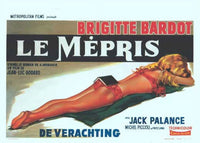 Contempt Movie Poster 11x17 print showcasing iconic film imagery.