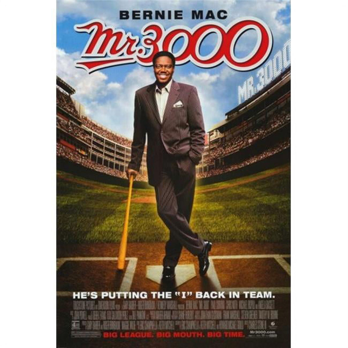 Mr. 3000 Movie Poster 11x17 print showcasing vibrant artwork.