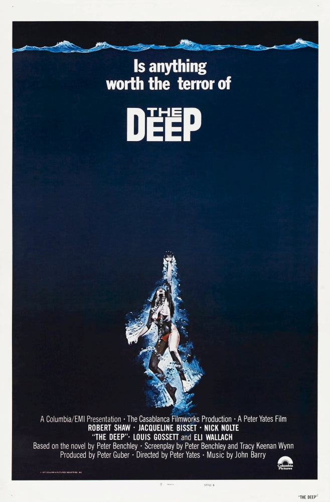 The Deep 1977 movie poster masterprint, 11 x 17 inches