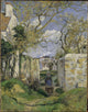 Landscape from Pontoise Poster Print by Camille Pissarro, featuring a serene impressionist landscape.
