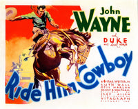 Ride Him Cowboy John Wayne movie poster print 1932