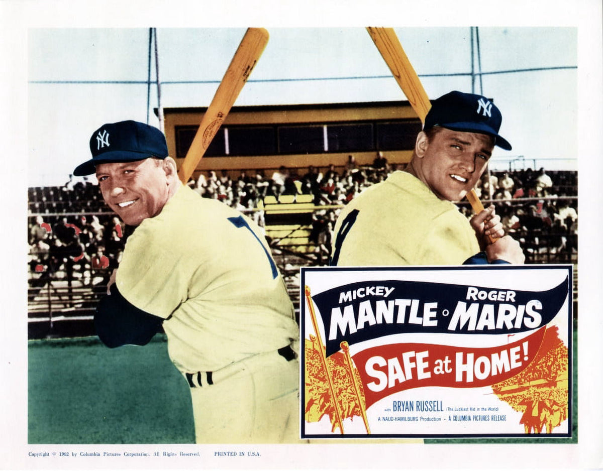 Safe At Home Movie Masterprint Poster featuring Mickey Mantle and Roger Maris