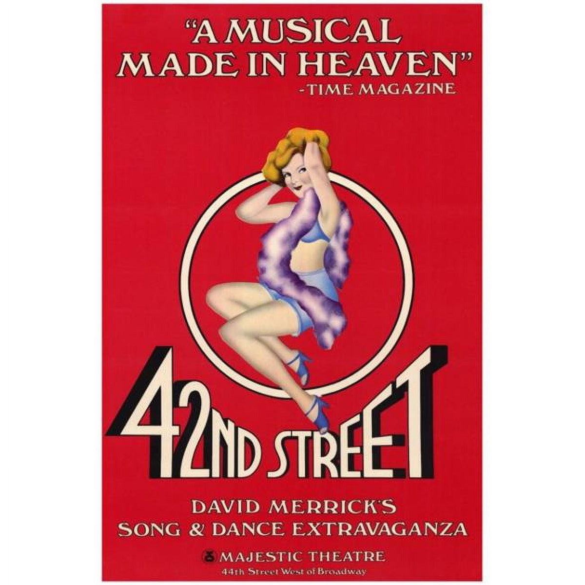 42nd Street Movie Poster Print showcasing Broadway theme in 27x40 size.