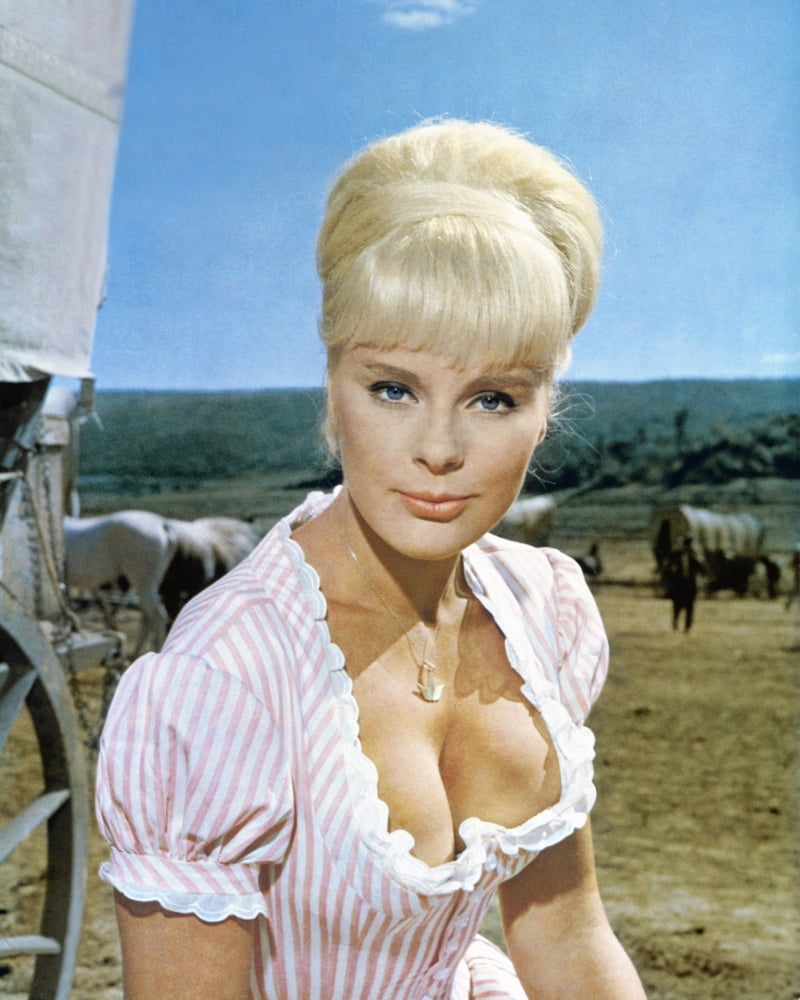 Elke Sommer LowCut Striped Top Photo Print