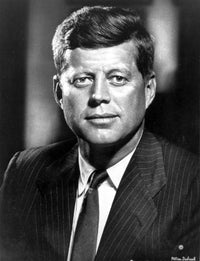 John F. Kennedy photo print, iconic presidential image in high quality.