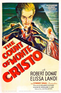 The Count of Monte Cristo movie masterprint poster featuring Robert Donat, 1934.