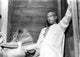 Black and white photo print of Paul Newman in white long sleeves