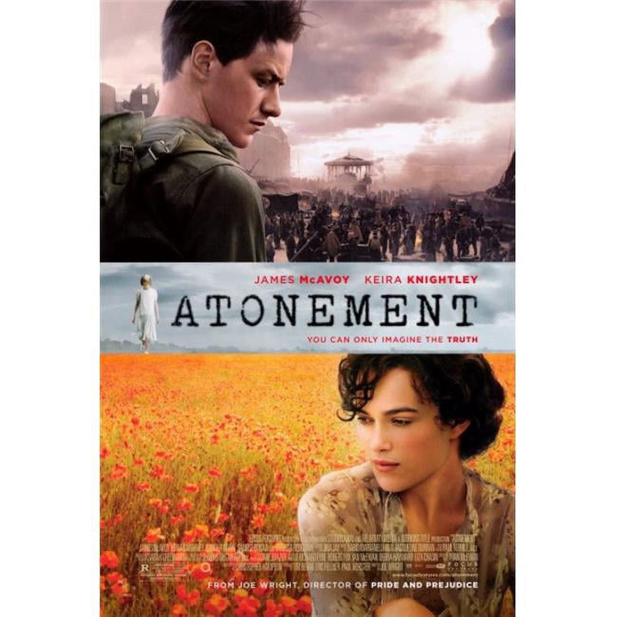 Atonement movie poster print 27x40 inch featuring cinematic art.