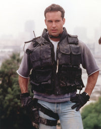 Close-up portrait photo print of Jason Patric in grey t-shirt and jeans.