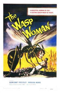 The Wasp Woman movie poster in 11x17 size featuring classic horror imagery.