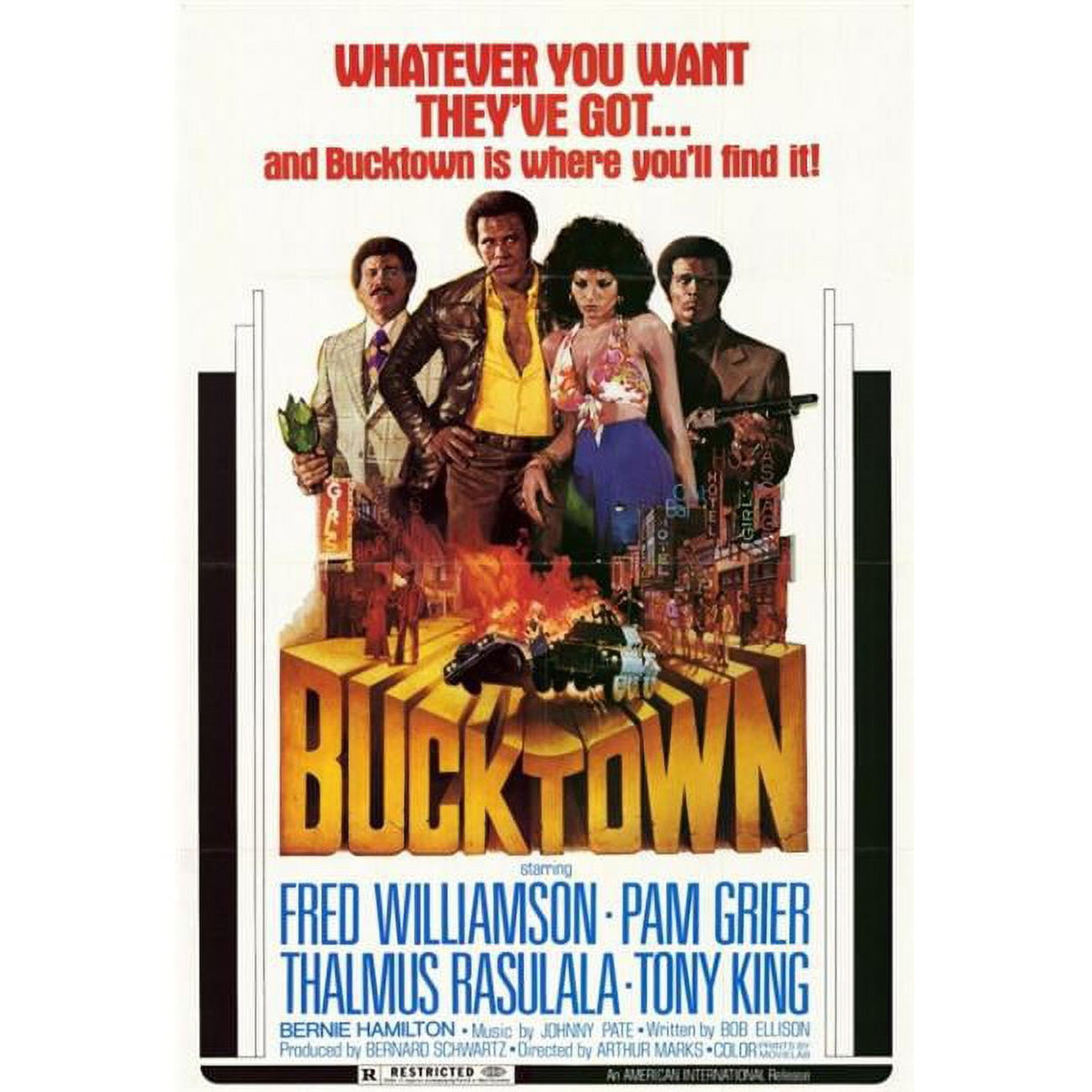Bucktown Movie Poster Print - vibrant cinema artwork