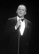 Frank Sinatra singing photo print showcasing his iconic style