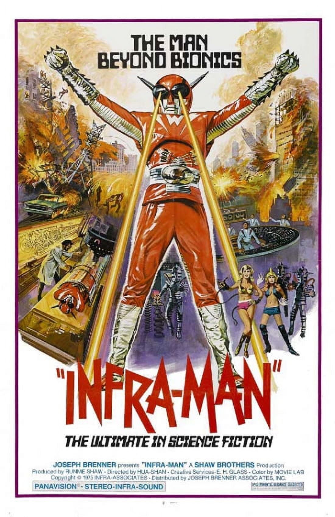 The Super Inframan Movie Poster 11x17 print featuring vibrant colors and dynamic imagery.