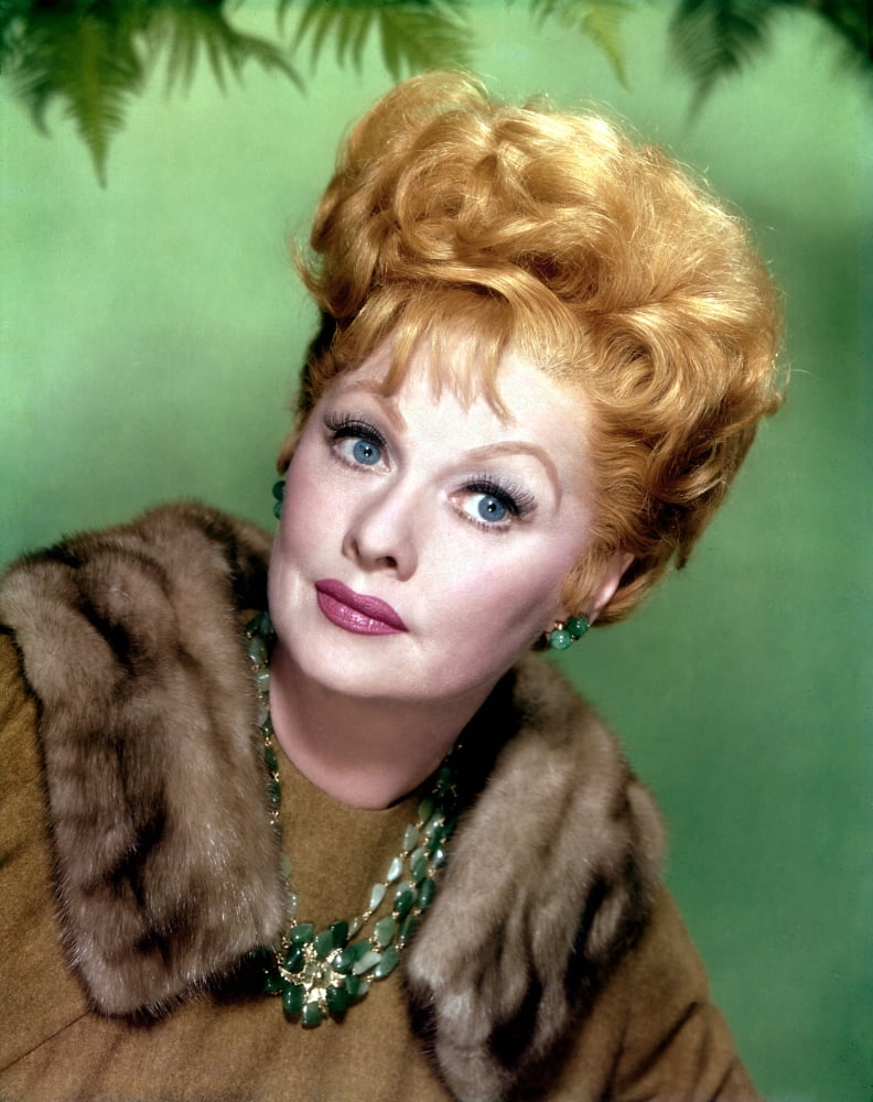 Lucille Ball 1960s photo poster print, vintage television art