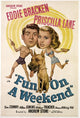 Fun On A Weekend Movie Masterprint Poster featuring Eddie Bracken and Priscilla Lane.
