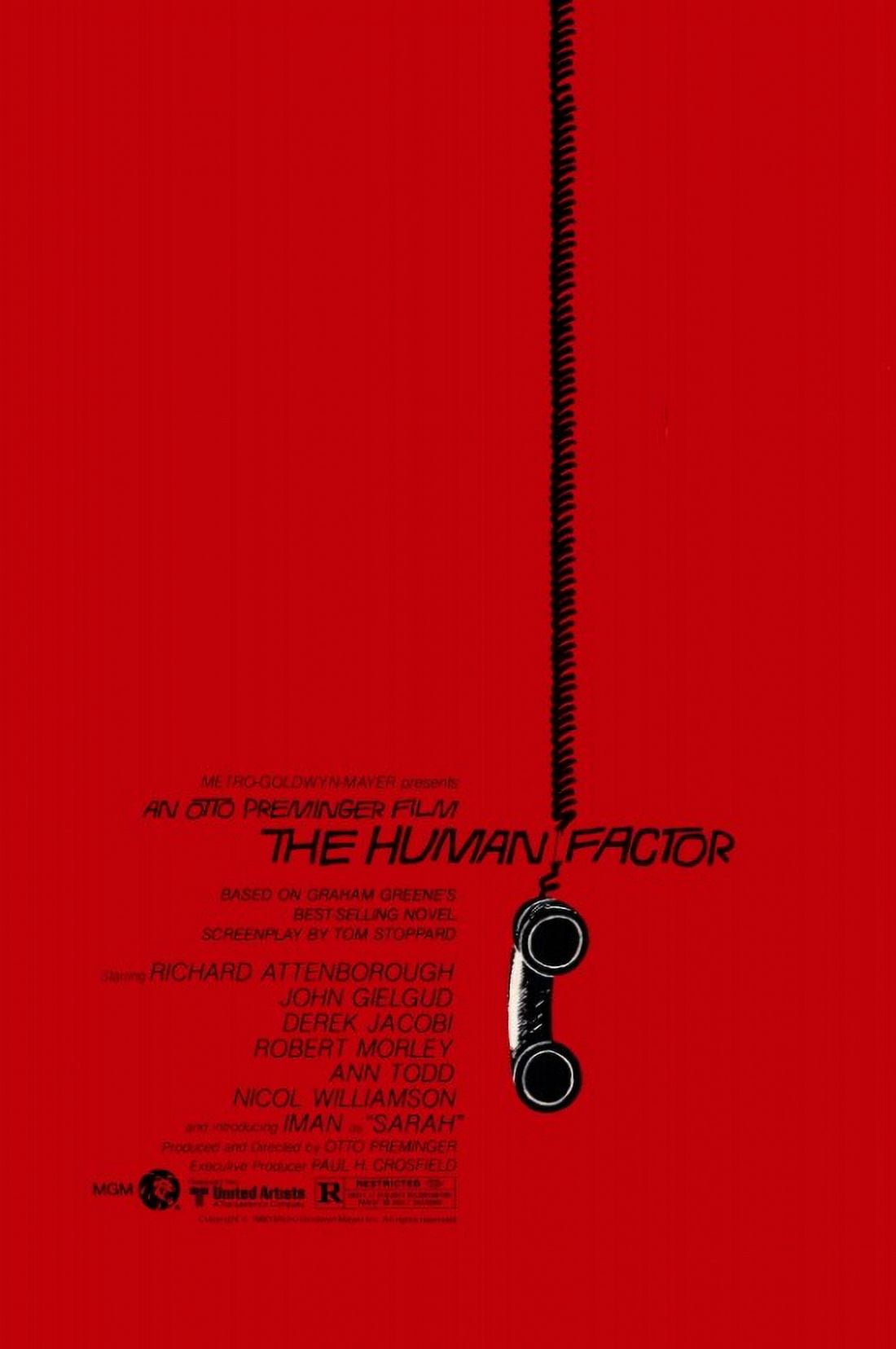 The Human Factor Movie Poster - 11x17 print showcasing captivating cinematic art.