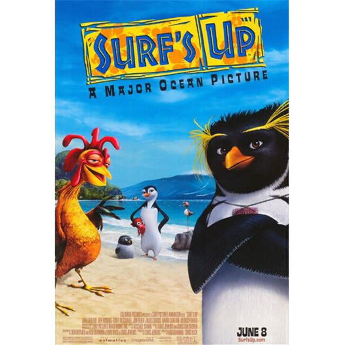 Surf's Up Movie Poster vibrant 11x17 print