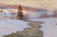 Upland Stream art print by Walter Launt Palmer showcasing nature's beauty.