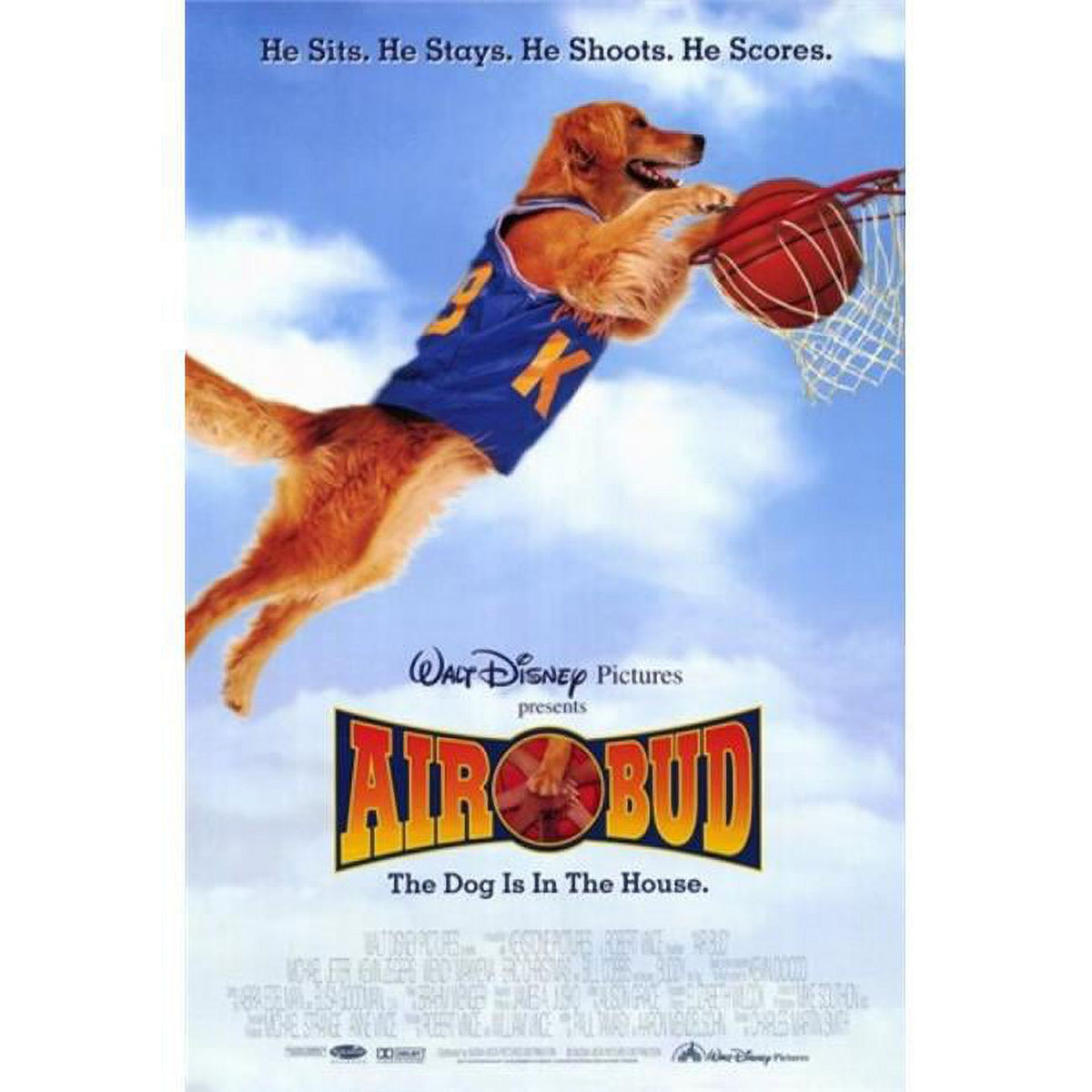 Air Bud Golden Receiver Movie Poster 11x17 - vibrant and nostalgic