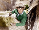 Seven Men From Now Photo Print featuring Randolph Scott, classic Western movie art.