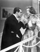Bringing Up Baby movie photo print featuring Cary Grant and Katharine Hepburn.