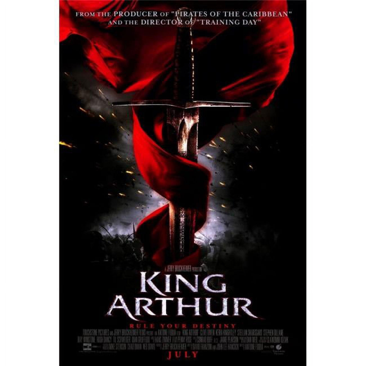 King Arthur Movie Poster Print 27 x 40 with vibrant colors and epic design.