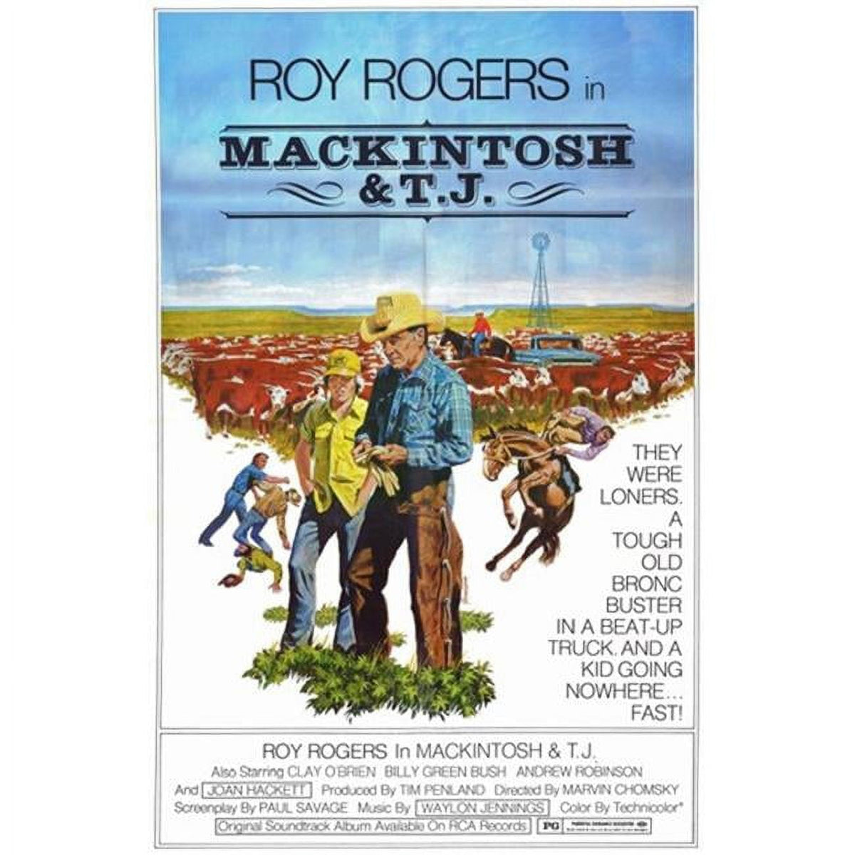 Mackintosh and T.J. Movie Poster - 11x17 high-quality print