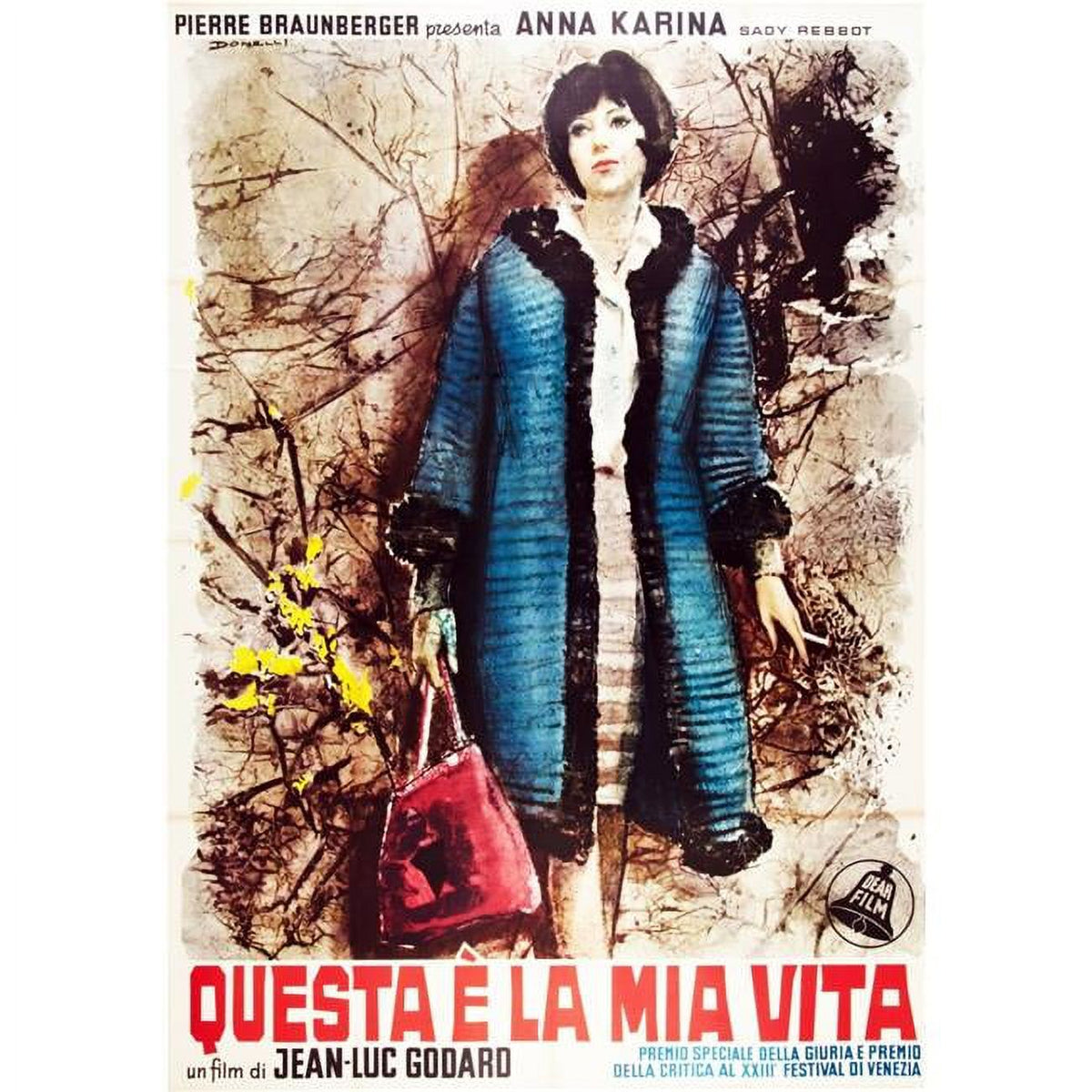 My Life to Live Vivre Sa Vie 1962 movie poster featuring Anna Karina