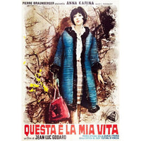 My Life to Live Vivre Sa Vie 1962 movie poster featuring Anna Karina
