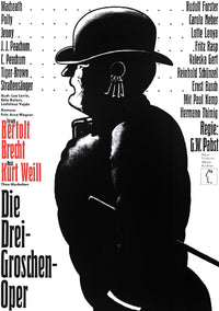 The Three Penny Opera movie poster print featuring Rudolf Forster as Mack the Knife.