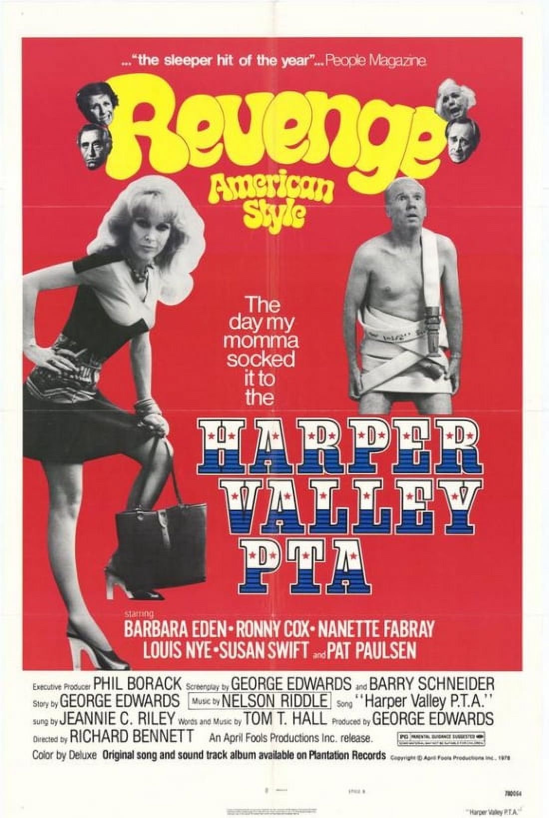 Harper Valley P.T.A. movie poster 11x17 - vibrant vintage film art.