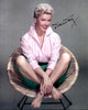 Doris Day Sitting in Chair Crisscross Photo Print