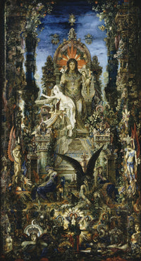 Jupiter and Semele fine art print by Gustave Moreau, 1894-1895.