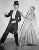 Fred Astaire and Ginger Rogers dancing photo print in classic Hollywood style.
