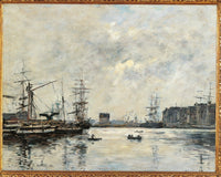The Port of Le Havre poster print showcasing the scenic dock view.