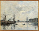 The Port of Le Havre poster print showcasing the scenic dock view.