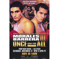 Erik Morales vs Marco Antonio Barrera Movie Poster 11x17