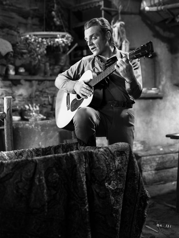 James Cagney playing guitar classic portrait photo print