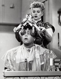 I Love Lucy film still photo print capturing classic television humor.