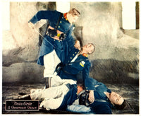 Beau Geste movie lobby card print from 1926 featuring Ralph Forbes, Victor McLaglen, and Ronald Colman.