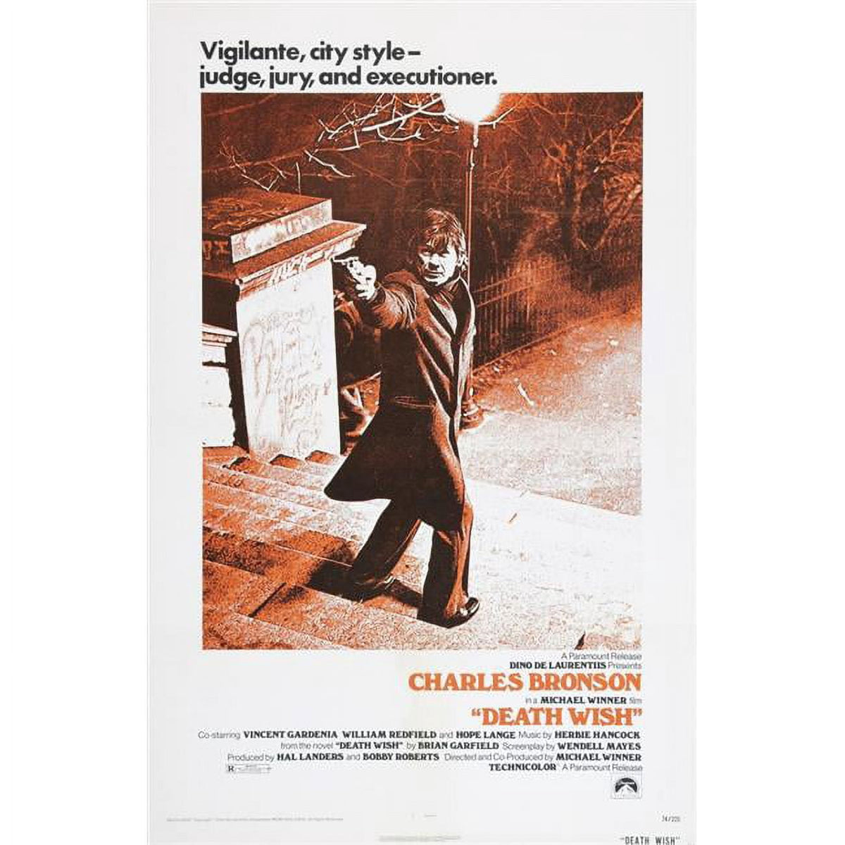 Death Wish Movie Poster featuring Charles Bronson (11x17)