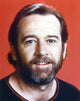 Close-up portrait photo print of George Carlin.