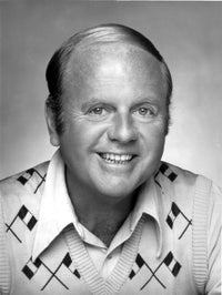 Portrait of Dick Van Patten wearing a sweater vest photo print.