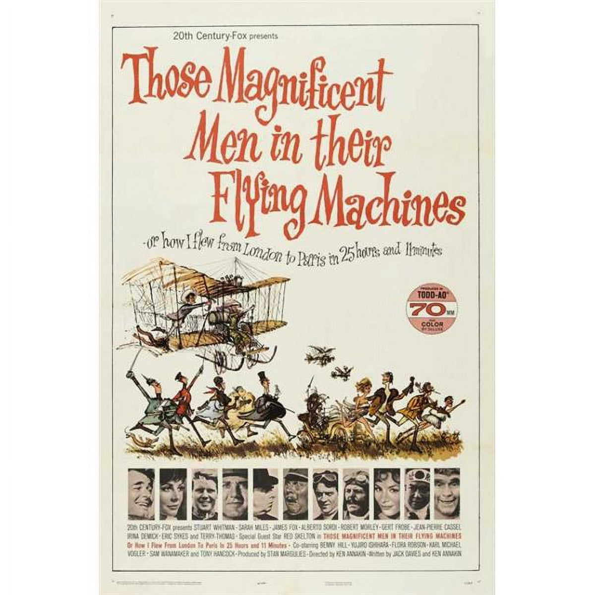Those Magnificent Men in Their Flying Machines movie poster print 27x40.