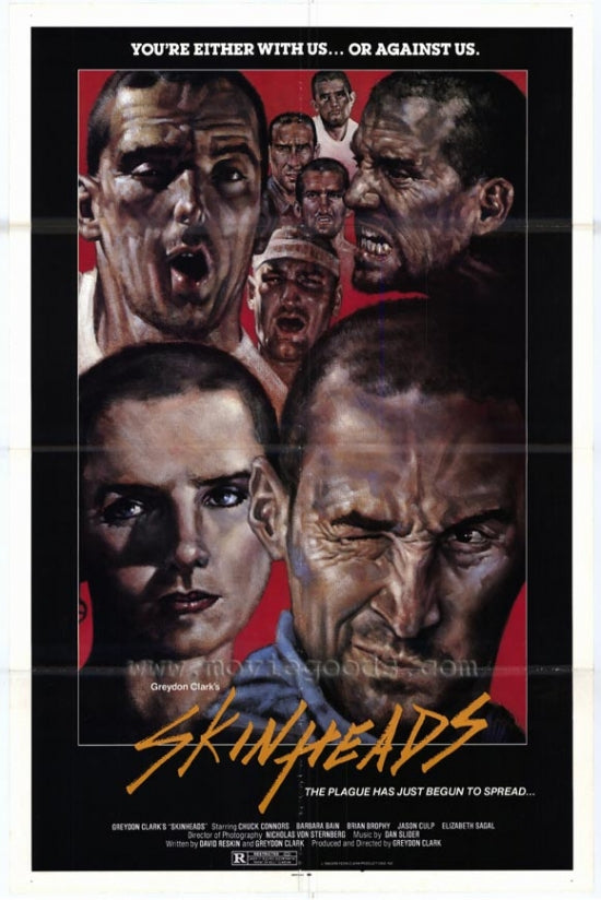 Skinheads Movie Poster 11x17 print showcasing iconic film imagery.