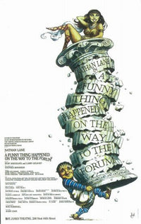 A Funny Thing Happened on the Way to the Forum Broadway movie poster 11x17