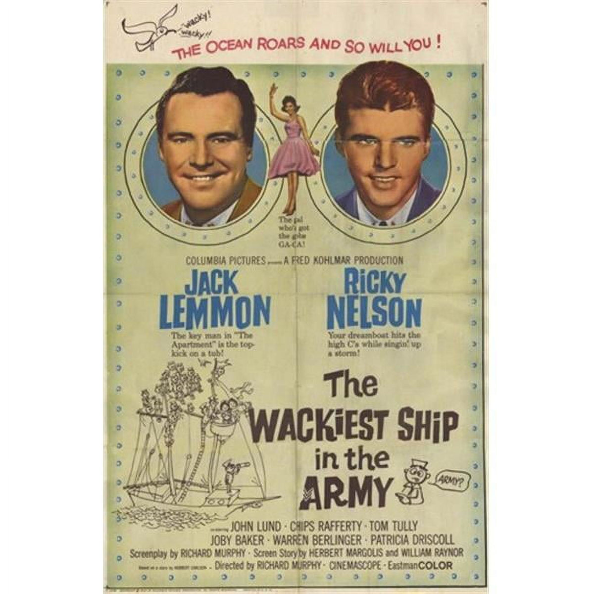 The Wackiest Ship in the Army Movie Poster 11x17